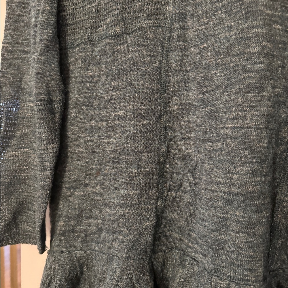 Free People Pullover Sweater Dress - Dark Teal, Cozy & Chic - Alpaca - Size XS - Picture 4 of 5